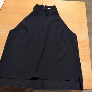 Zara Elegant Black Sleeveless Top